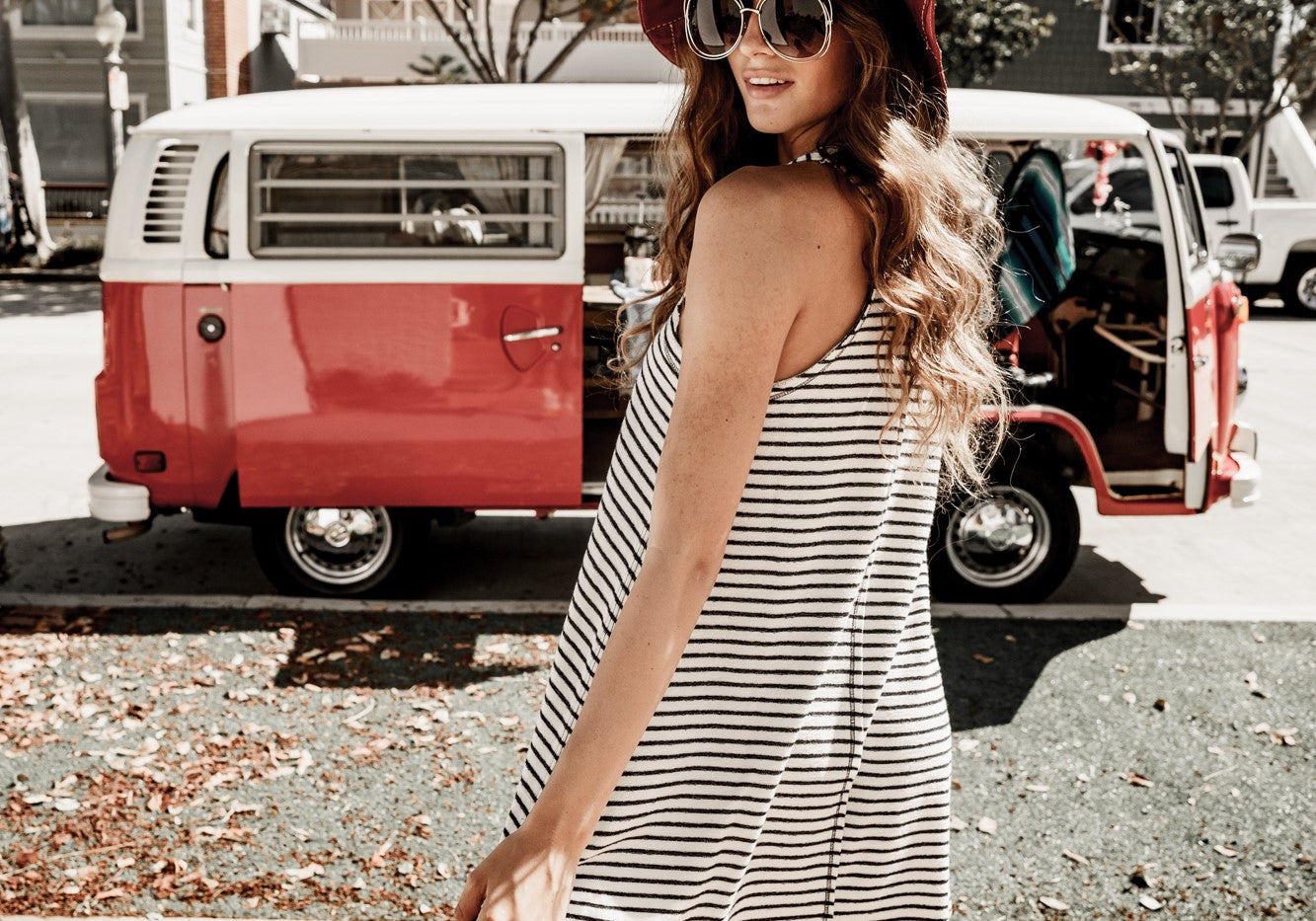 Dressy Stripes Tank Dress - Sleepaholik
