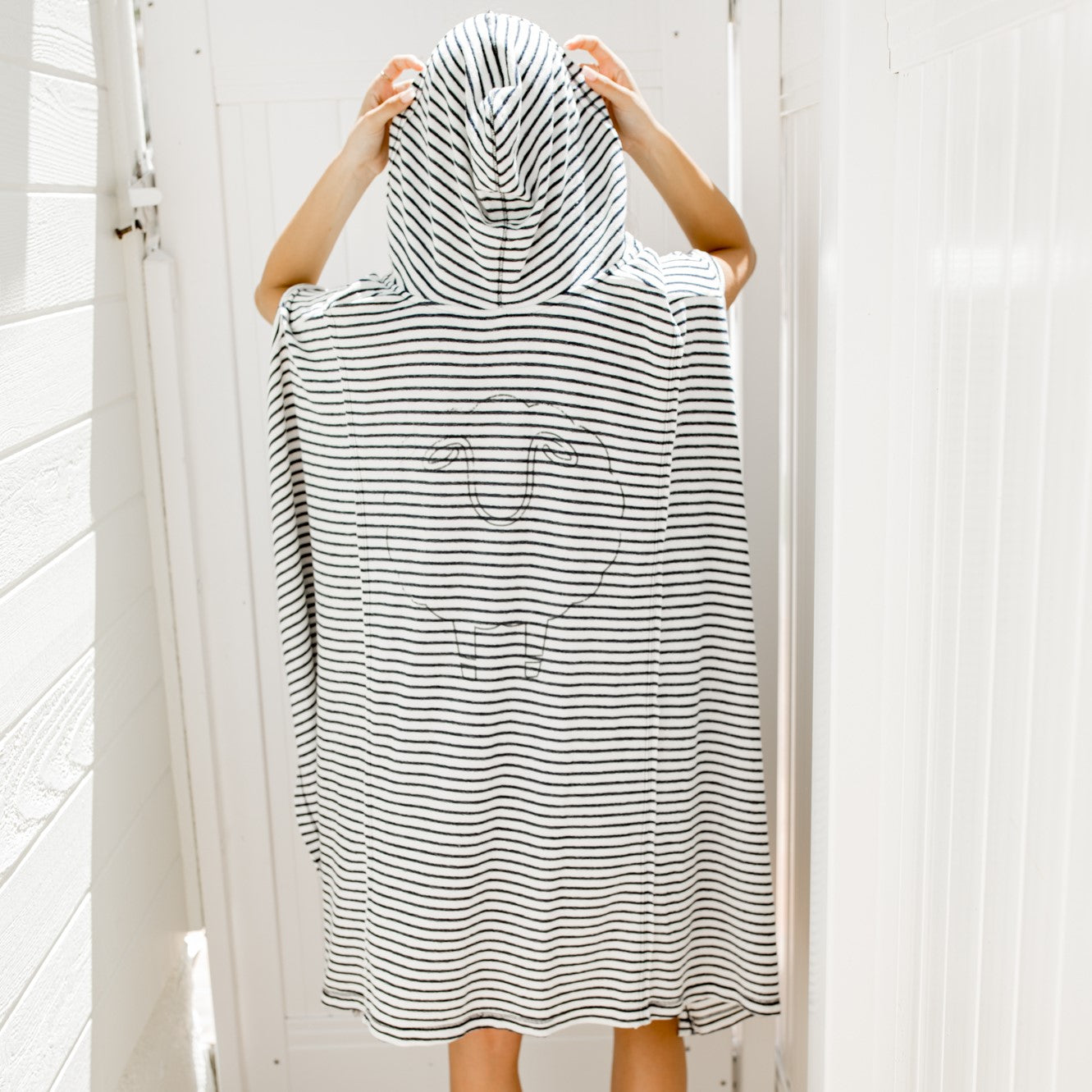 Ponchesca Stripe Poncho - Sleepaholik